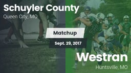 Matchup: Schuyler County vs. Westran  2015