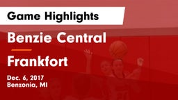 Benzie Central  vs Frankfort  Game Highlights - Dec. 6, 2017