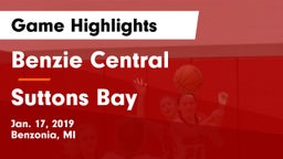 Benzie Central  vs Suttons Bay  Game Highlights - Jan. 17, 2019