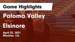 Paloma Valley  vs Elsinore  Game Highlights - April 23, 2021