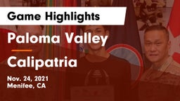 Paloma Valley  vs Calipatria Game Highlights - Nov. 24, 2021