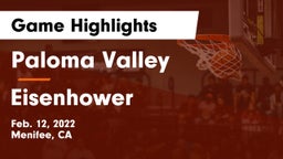 Paloma Valley  vs Eisenhower  Game Highlights - Feb. 12, 2022