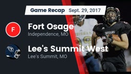 Recap: Fort Osage  vs. Lee's Summit West  2017