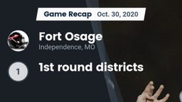 Recap: Fort Osage  vs. 1st round districts 2020