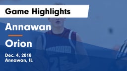 Annawan  vs Orion Game Highlights - Dec. 4, 2018