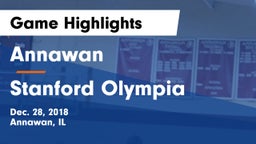 Annawan  vs Stanford Olympia Game Highlights - Dec. 28, 2018