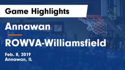 Annawan  vs ROWVA-Williamsfield Game Highlights - Feb. 8, 2019