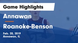 Annawan  vs Roanoke-Benson Game Highlights - Feb. 20, 2019