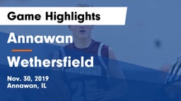 Annawan  vs Wethersfield Game Highlights - Nov. 30, 2019