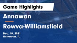 Annawan  vs Rowva-Williamsfield Game Highlights - Dec. 18, 2021