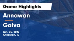 Annawan  vs Galva Game Highlights - Jan. 25, 2022
