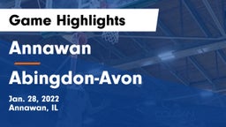 Annawan  vs Abingdon-Avon Game Highlights - Jan. 28, 2022