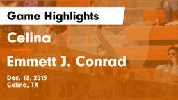 Celina  vs Emmett J. Conrad  Game Highlights - Dec. 13, 2019