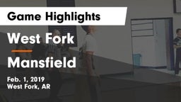 West Fork  vs Mansfield  Game Highlights - Feb. 1, 2019