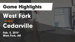 West Fork  vs Cedarville  Game Highlights - Feb. 5, 2019