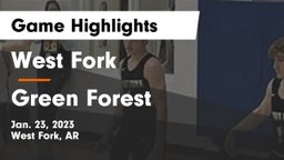 West Fork  vs Green Forest  Game Highlights - Jan. 23, 2023