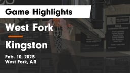 West Fork  vs Kingston  Game Highlights - Feb. 10, 2023