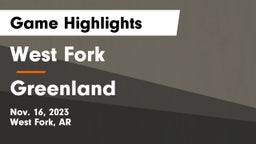 West Fork  vs Greenland  Game Highlights - Nov. 16, 2023