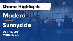 Madera  vs Sunnyside Game Highlights - Dec. 16, 2021