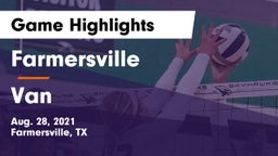 Farmersville  vs Van Game Highlights - Aug. 28, 2021