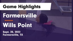 Farmersville  vs Wills Point  Game Highlights - Sept. 20, 2022
