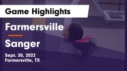 Farmersville  vs Sanger  Game Highlights - Sept. 30, 2022