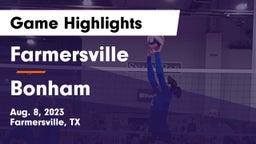 Farmersville  vs Bonham  Game Highlights - Aug. 8, 2023