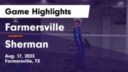 Farmersville  vs Sherman Game Highlights - Aug. 17, 2023