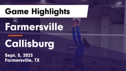 Farmersville  vs Callisburg  Game Highlights - Sept. 5, 2023