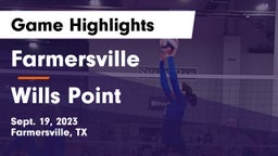 Farmersville  vs Wills Point Game Highlights - Sept. 19, 2023
