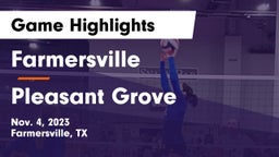 Farmersville  vs Pleasant Grove  Game Highlights - Nov. 4, 2023