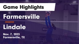 Farmersville  vs Lindale  Game Highlights - Nov. 7, 2023