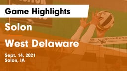 Solon  vs West Delaware  Game Highlights - Sept. 14, 2021