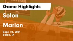 Solon  vs Marion  Game Highlights - Sept. 21, 2021