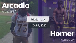 Matchup: Arcadia  vs. Homer  2020