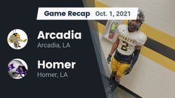 Recap: Arcadia  vs. Homer  2021