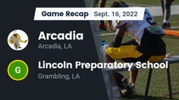 Recap: Arcadia  vs. Lincoln Preparatory School 2022