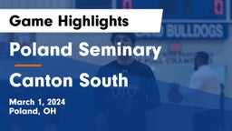 Poland Seminary  vs Canton South  Game Highlights - March 1, 2024