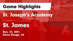 St. Joseph's Academy  vs St. James  Game Highlights - Nov. 22, 2021