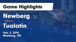 Newberg  vs Tualatin  Game Highlights - Feb. 2, 2018