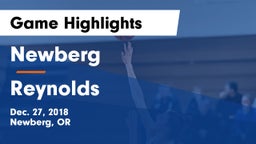Newberg  vs Reynolds  Game Highlights - Dec. 27, 2018