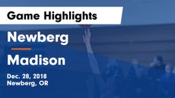 Newberg  vs Madison  Game Highlights - Dec. 28, 2018