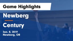 Newberg  vs Century  Game Highlights - Jan. 8, 2019