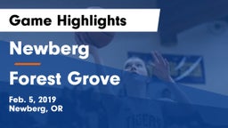 Newberg  vs Forest Grove Game Highlights - Feb. 5, 2019