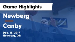 Newberg  vs Canby  Game Highlights - Dec. 18, 2019