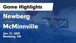 Newberg  vs McMinnville  Game Highlights - Jan. 31, 2020