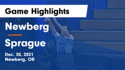 Newberg  vs Sprague  Game Highlights - Dec. 20, 2021