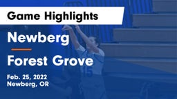 Newberg  vs Forest Grove  Game Highlights - Feb. 25, 2022