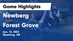 Newberg  vs Forest Grove  Game Highlights - Jan. 13, 2023