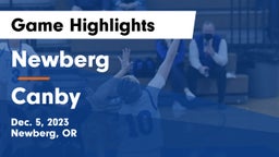 Newberg  vs Canby  Game Highlights - Dec. 5, 2023